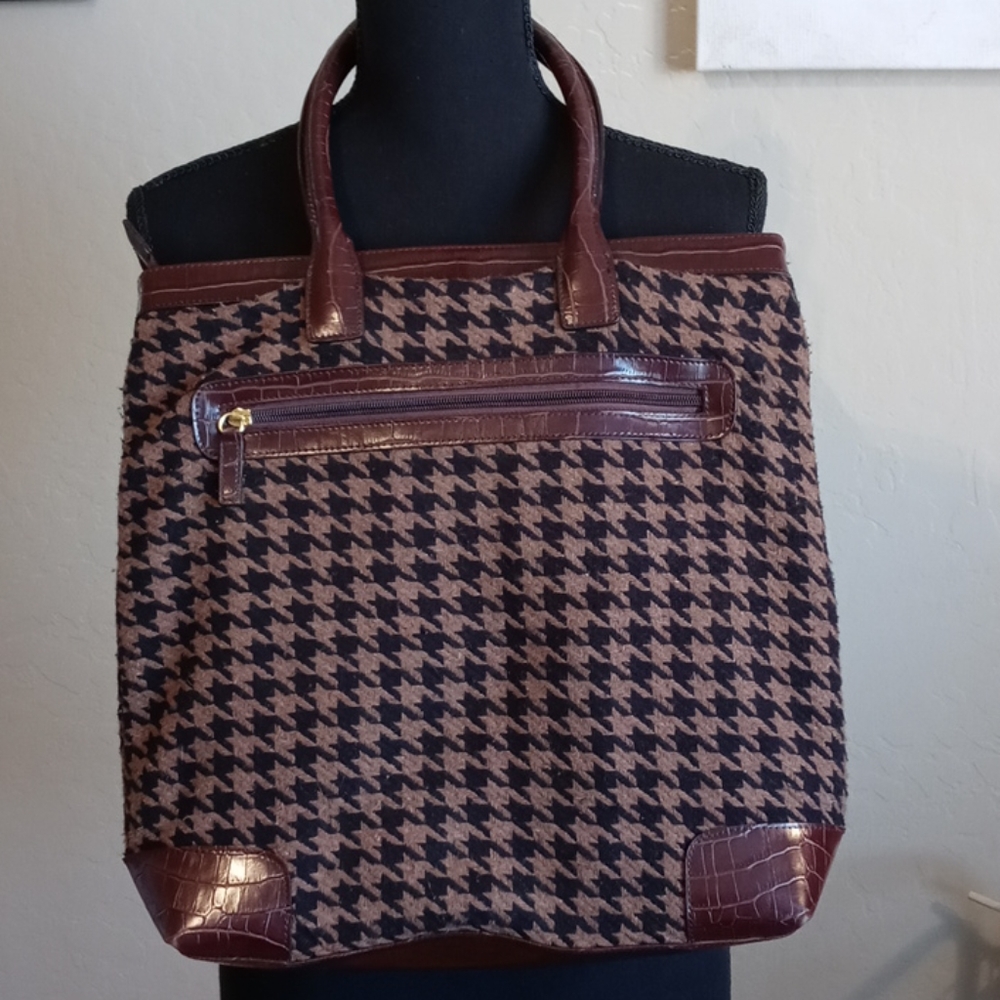 Maggie B Brown and Black Shoulder Bag